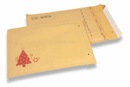 Bruine kerst luchtkussen enveloppen