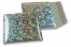 Luchtkussen enveloppen ECO metallic - zilver holografisch 165 x 165 mm | Enveloppenland.be