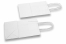 Papieren draagtassen gedraaide handgreep - wit, 140 x 80 x 210 mm, 90 gr | Enveloppenland.be