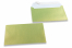 Lime groen gekleurde enveloppen parelmoer - 114 x 162 mm | Enveloppenland.be