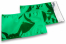 Groen gekleurde metallic folie enveloppen - 162 x 229 mm | Enveloppenland.be