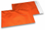 Oranje gekleurde mat metallic folie enveloppen - 180 x 250 mm | Enveloppenland.be