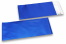 Donkerblauw gekleurde mat metallic folie enveloppen - 110 x 220 mm | Enveloppenland.be