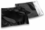 Zwart gekleurde metallic folie enveloppen - 165 x 165 mm | Enveloppenland.be