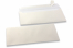Wit gekleurde enveloppen parelmoer - 110 x 220 mm | Enveloppenland.be