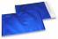 Donkerblauw gekleurde mat metallic folie enveloppen - 180 x 250 mm | Enveloppenland.be