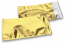Goud gekleurde metallic folie enveloppen - 114 x 229 mm | Enveloppenland.be