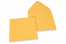 Wenskaart enveloppen gekleurd - goudgeel, 155 x 155 mm | Enveloppenland.be