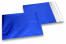 Donkerblauw gekleurde mat metallic folie enveloppen - 165 x 165 mm | Enveloppenland.be