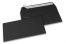 110 x 220 mm - Zwart gekleurde papieren enveloppen  | Enveloppenland.be