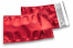 Rood gekleurde metallic folie enveloppen - 114 x 162 mm | Enveloppenland.be