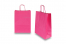 Papieren draagtassen gedraaide handgreep - felroze, 260 x 120 x 350 mm, 90 gr | Enveloppenland.be