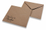 Trouwkaart enveloppen- Bruin + reserva la fecha | Enveloppenland.be