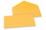 Wenskaart enveloppen gekleurd - goudgeel, 110 x 220 mm | Enveloppenland.be