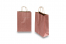 Papieren draagtassen gedraaide handgreep - metallic rood, 220 x 100 x 310 mm, 90 gr | Enveloppenland.be