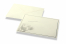 Rouwkaart enveloppen - Crème + witte tulp | Enveloppenland.be