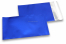 Donkerblauw gekleurde mat metallic folie enveloppen - 114 x 162 mm | Enveloppenland.be