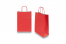 Papieren draagtassen gedraaide handgreep - felrood, 220 x 100 x 310 mm, 90 gr | Enveloppenland.be