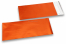 Oranje gekleurde mat metallic folie enveloppen - 110 x 220 mm | Enveloppenland.be