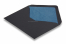 Gevoerde enveloppen zwart - blauw gevoerd | Enveloppenland.be