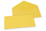 Wenskaart enveloppen gekleurd - boterbloemgeel, 110 x 220 mm | Enveloppenland.be