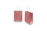 Papieren draagtassen gedraaide handgreep - metallic roze, 180 x 80 x 220 mm, 90 gr | Enveloppenland.be