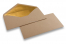 Gevoerde enveloppen kraft - 110 x 220 mm (EA 5/6) Goud | Enveloppenland.be