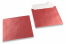 Rood gekleurde enveloppen parelmoer - 155 x 155 mm | Enveloppenland.be