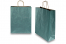Papieren draagtassen gedraaide handgreep - metallic petrol, 320 x 120 x 410 mm, 100 gr | Enveloppenland.be