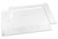 Pergamijn zakken wit met plakstrip - 550 x 500 mm, met de opening aan de lange zijde | Enveloppenland.be