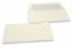 Enveloppen handgeschept papier - rechte, gegomde klep -  met grijze binnenvoering | Enveloppenland.be