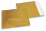 Goud gekleurde mat metallic folie enveloppen - 165 x 165 mm | Enveloppenland.be