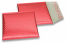 Luchtkussen enveloppen ECO metallic - rood 165 x 165 mm | Enveloppenland.be