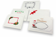 Witte kerst luchtkussen enveloppen | Enveloppenland.be