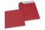 160 x 160 mm -  Donkerrood gekleurde papieren enveloppen | Enveloppenland.be