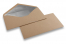 Gevoerde enveloppen kraft - 110 x 220 mm (EA 5/6) Zilver | Enveloppenland.be