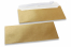 Goud gekleurde enveloppen parelmoer - 110 x 220 mm | Enveloppenland.be