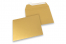 160 x 160 mm -  Goud metallic gekleurde papieren enveloppen | Enveloppenland.be