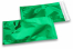Groen gekleurde metallic folie enveloppen - 114 x 229 mm | Enveloppenland.be