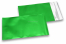 Groen gekleurde mat metallic folie enveloppen - 114 x 162 mm | Enveloppenland.be