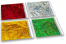 Compilatie holografisch folie enveloppen gekleurd metallic | Enveloppenland.be