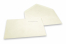 Enveloppen handgeschept papier - gegomde puntklep - zonder binnenvoering | Enveloppenland.be