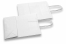 Papieren draagtassen gedraaide handgreep - wit, 180 x 80 x 220 mm, 90 gr | Enveloppenland.be