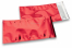 Rood gekleurde metallic folie enveloppen - 114 x 229 mm | Enveloppenland.be