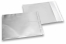 Zilver gekleurde mat metallic folie enveloppen - 165 x 165 mm | Enveloppenland.be