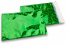 Groen holografisch folie enveloppen gekleurd metallic -162 x 229 mm | Enveloppenland.be