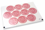 Sluitzegels communie - la mia prima comunione roze met witte krans | Enveloppenland.be