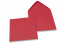 Wenskaart enveloppen gekleurd - rood, 155 x 155 mm | Enveloppenland.be