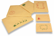 Bruine kerst luchtkussen enveloppen | Enveloppenland.be