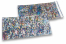Zilver holografisch folie enveloppen gekleurd metallic - 114 x 229 mm | Enveloppenland.be